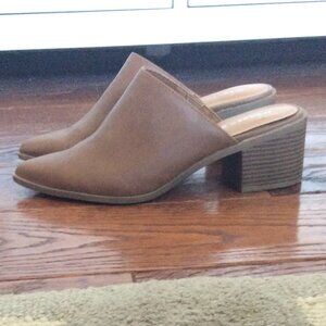 Madden Girl Faux Leather Heeled Mules